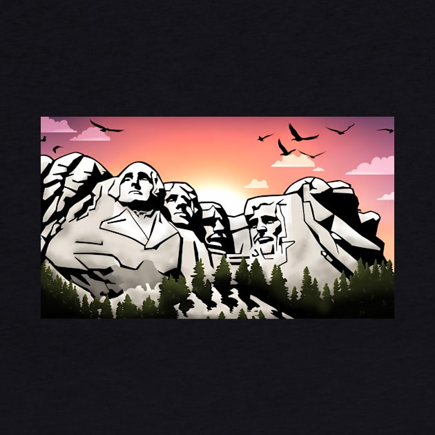 Mount Rushmore sunset by LM Designs by DS